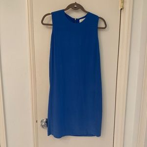 Cynthia Rowley blue shift dress silk